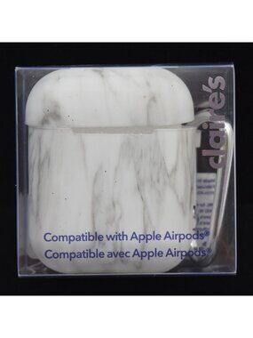 Claires Marble Silicone Wireless Earbud Case Cover Compatible with Airpod